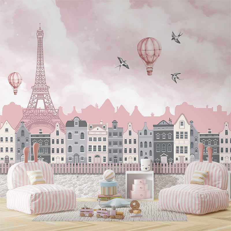 Foto tapete Paris pink, foto tapeta na zidu